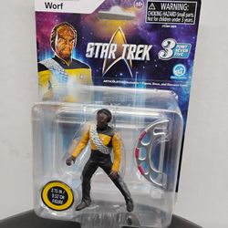 Super Impulse Star Trek: The Next Generation Worf 3.75-inch Micro Figure.