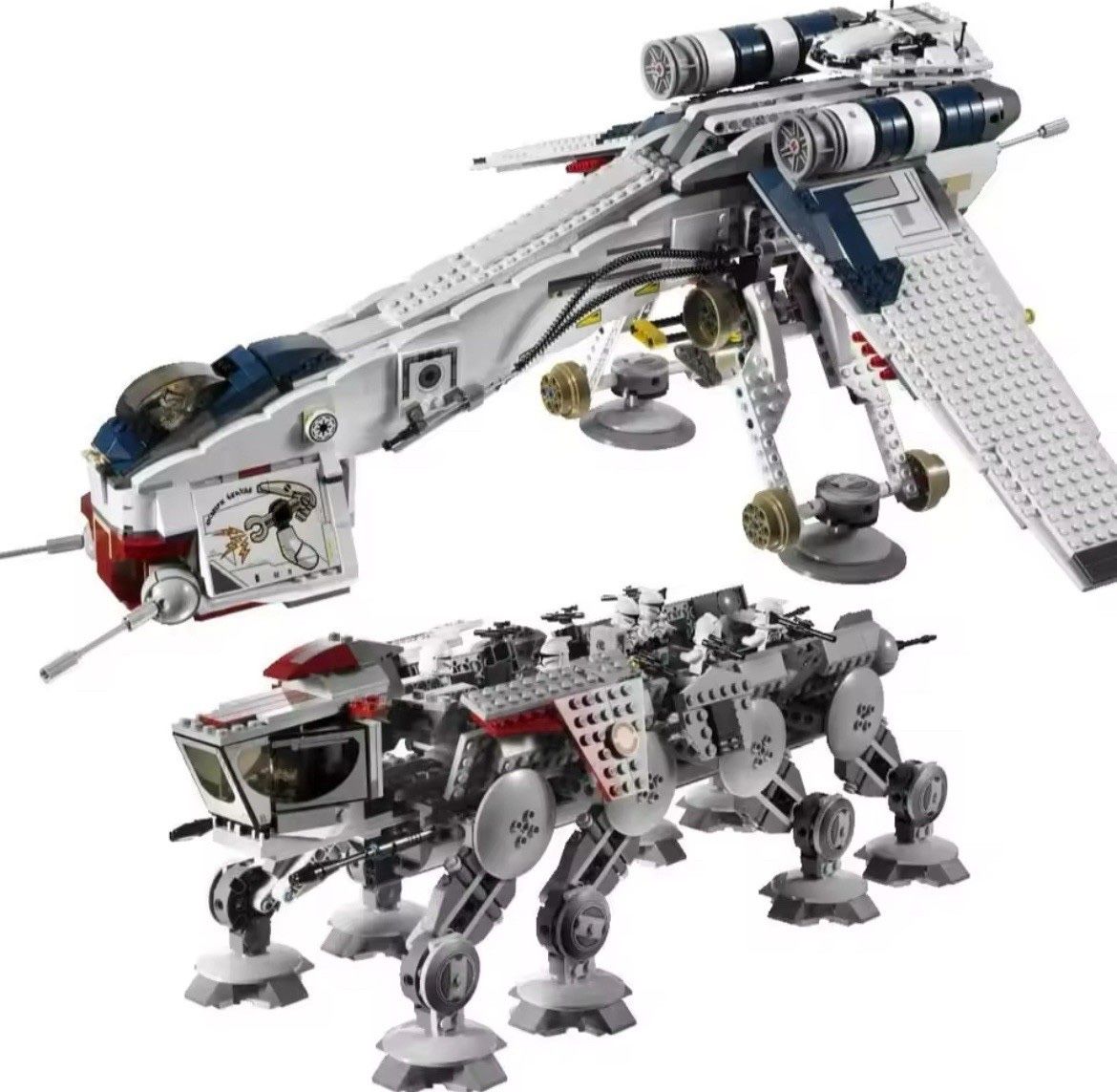 Lego 10195 Republic Dropship With AT OT - Main Image