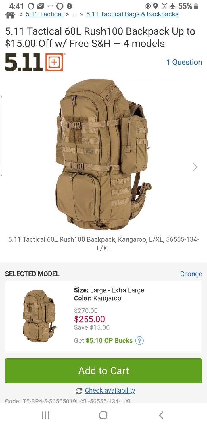 5.11 Rush 100 TACTICAL BACKPACK