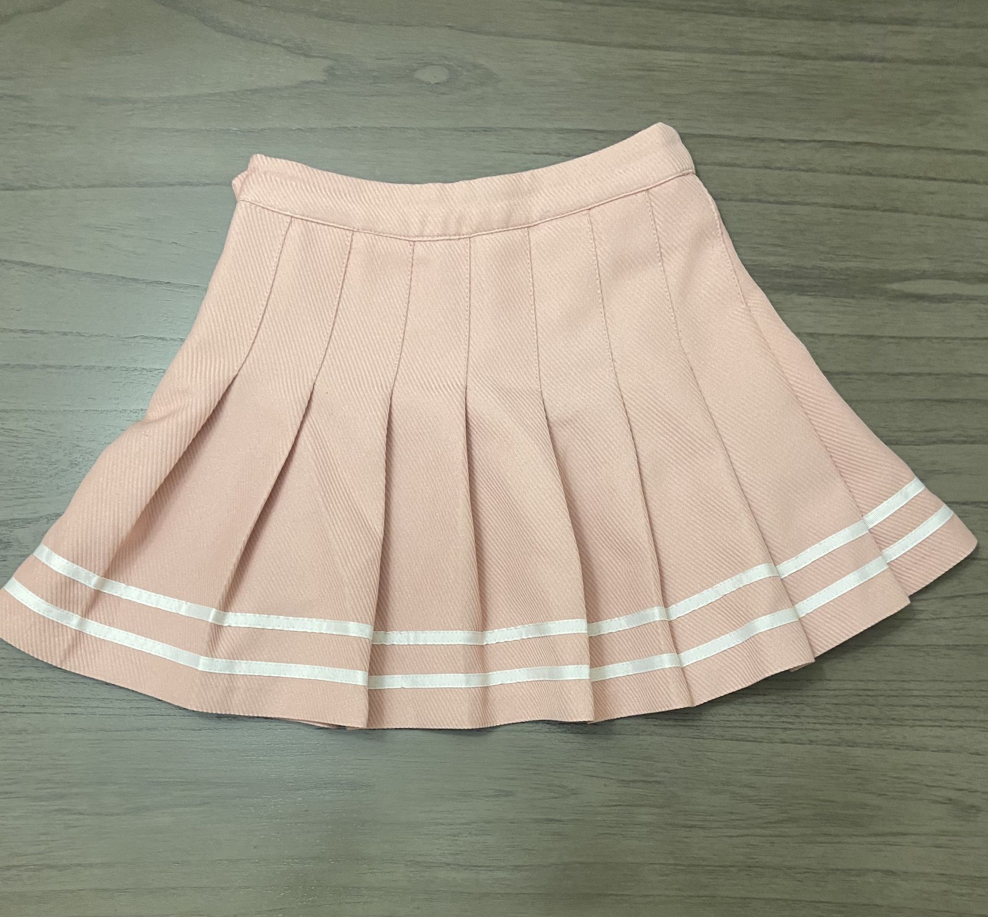 Pink Pleated Skirt