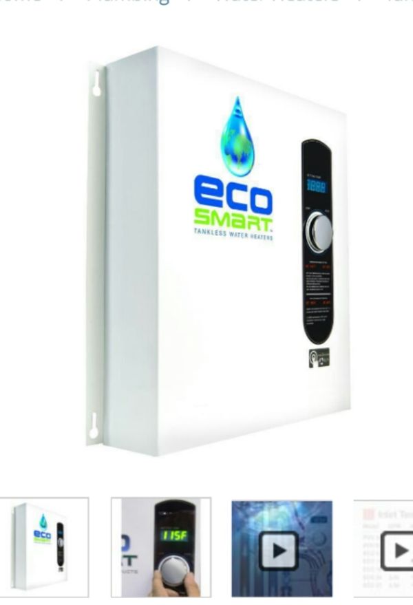 ecosmart 36 tankless water heater for sale in dallas, tx - offerup