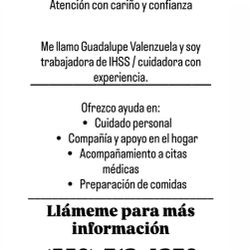 Cuidadora De IHSS