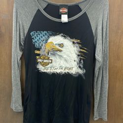 Harley Davidson Eagle Shirt. Item No  794 (Shopgoodwill)