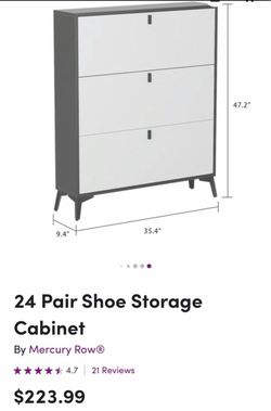 24 Pair Shoe Storage cabinet