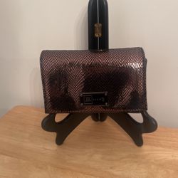 JPK Paris 75 clutch brown metallic