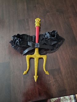 Garter belt devil pitch fork