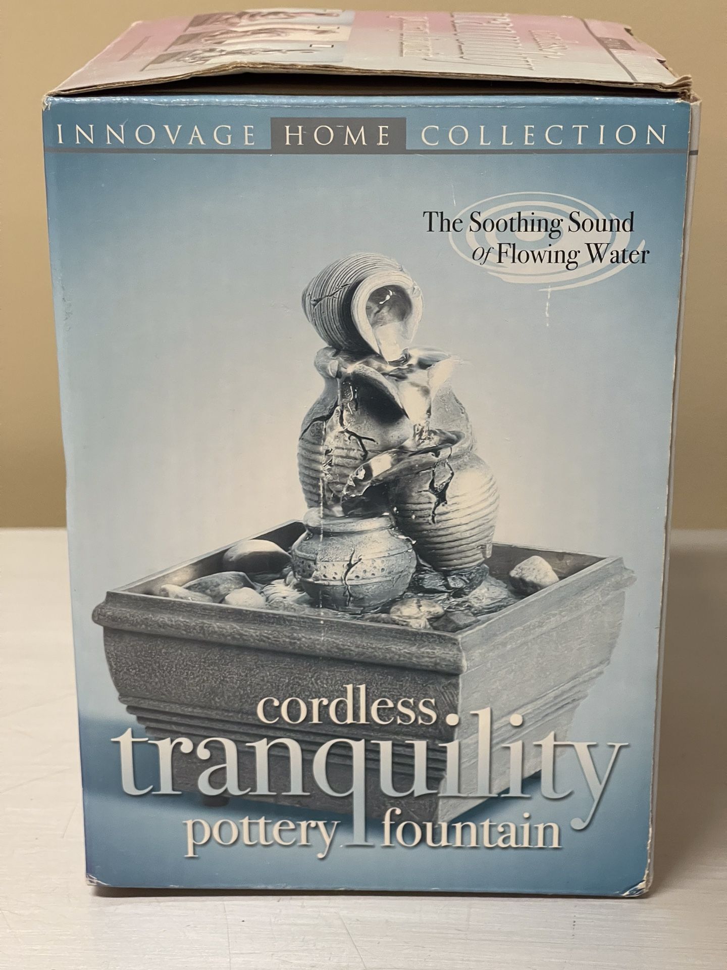 NEW!! SMALL, CORDLESS, TABLETOP POTTERY FOUNTAIN - firm price
