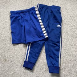 Size 4T Adidas Pants & Oshkosh Shorts