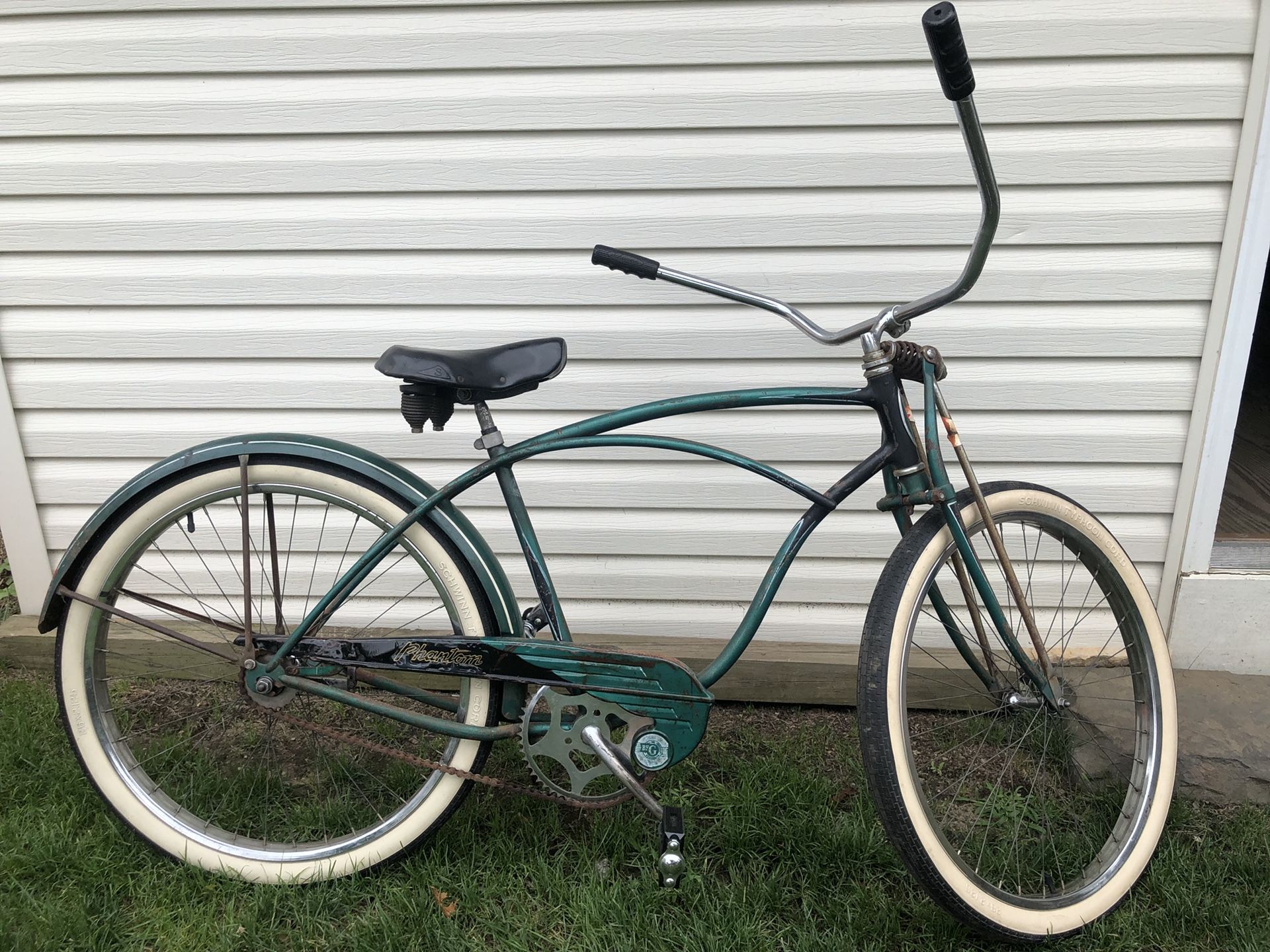 1954 Schwinn green phantom vintage antique bicycle
