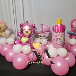Baby Shower Balloon Centerpiece 