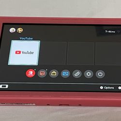 Nintendo Switch Lite Coral (No Charger) Small Crack / Chip Bottom Side 