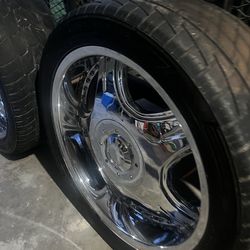 22” chrome rims