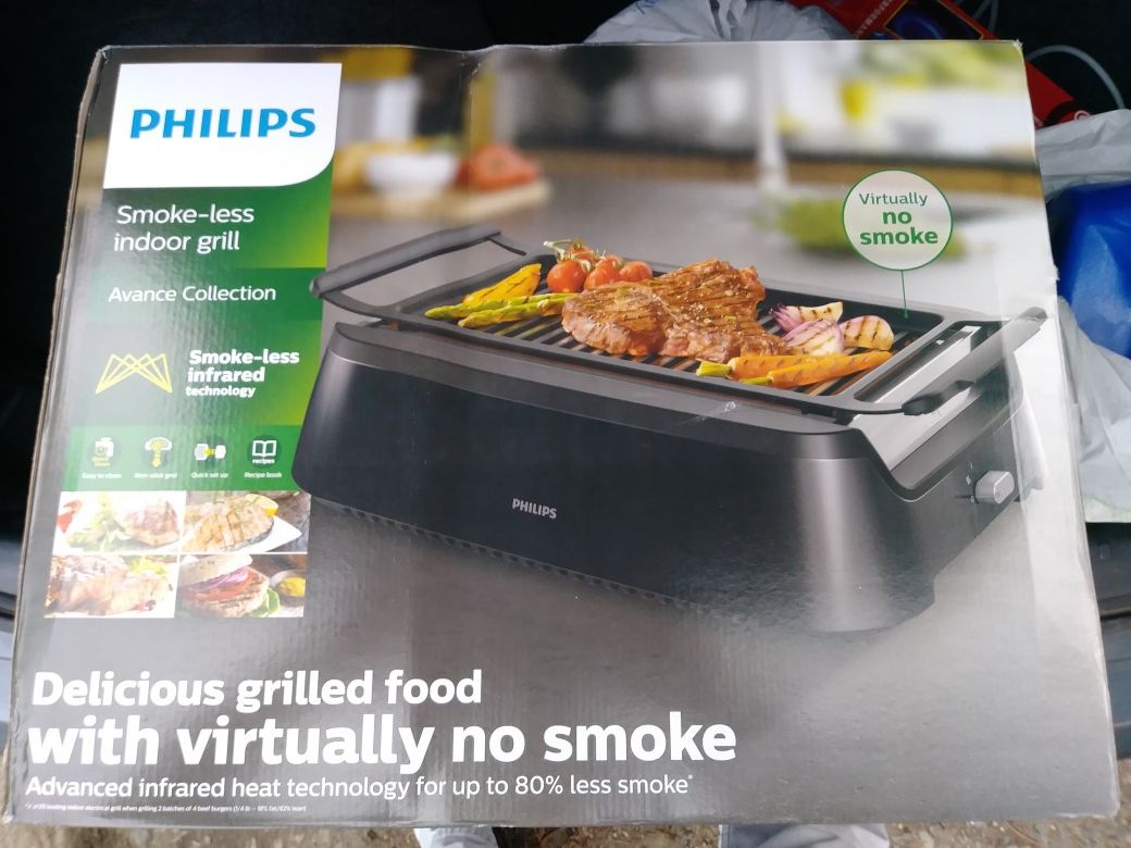 Indoor smokeless grill, Philips, Avance collection model