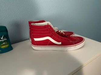 Red high top vans