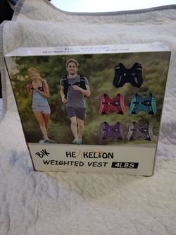 Hekelion 4 lb Black Weighted Vest