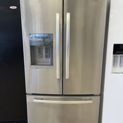 AMANA FRENCH DOOR FRIDGE STAINLESS STEEL 