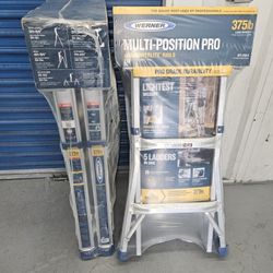 Werner MULTI-POSITION PRO Ladder New Never Used $170 Each 