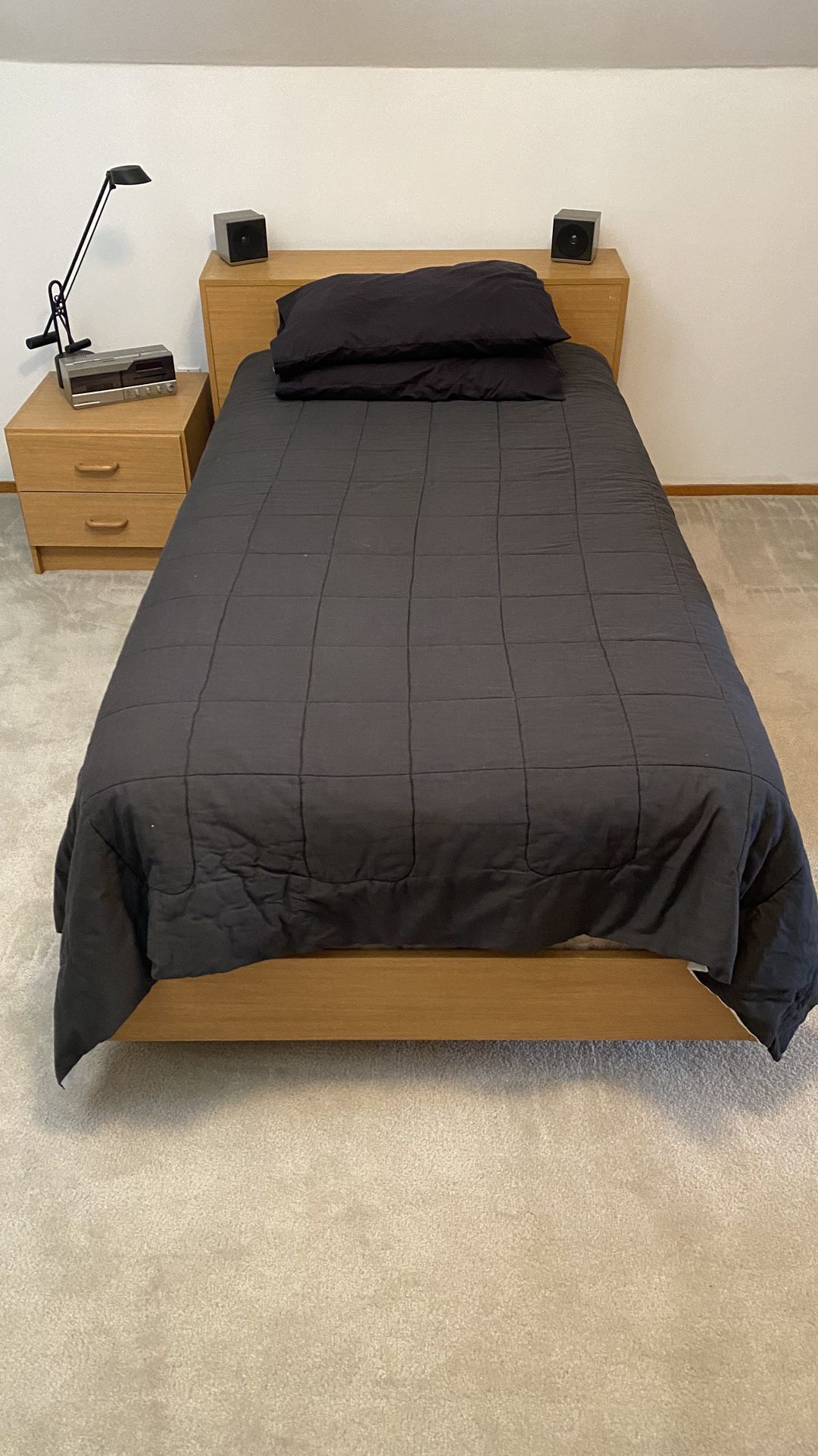 Twin Headboard & Platform Bed