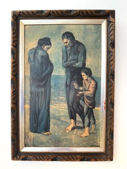 Professionally framed print of Picasso’s “The Tragedy”