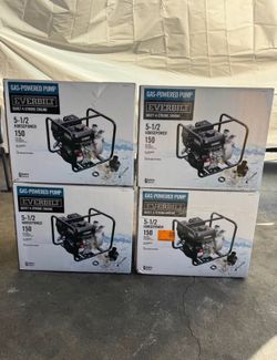 Everbilt 5.5 HP Gas-Powered Utility Pump $195 EACH