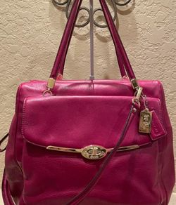 Coach Y2k Madison Large Satchel- Cranberry