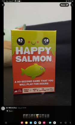Happy Salmon - Card Game - Sealed