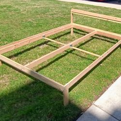 NEW IKEA NEIDEN Wooden
BEDFRAME, LIGHTWEIGHT PINE For FULL Larger Mattress 76 3/4"L X 54 3/4"W X 25 5/8"H
