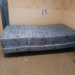 Twin Medical Bed , Side Table And Glass 