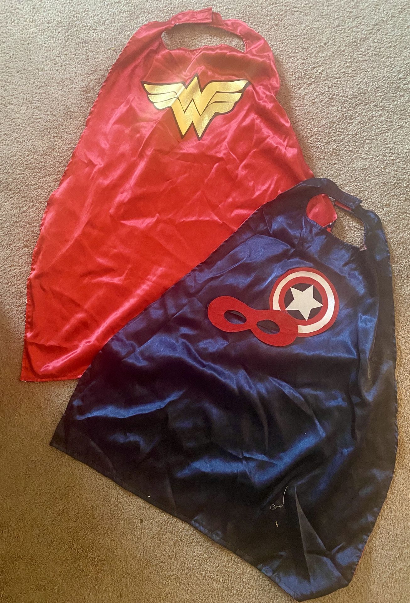 Costumes! Two Super Hero Capes superhero