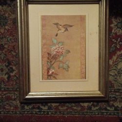 Beautiful Oriental Inspired Framed Artwork