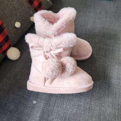 Size 5 Toddler  Pink Boots 