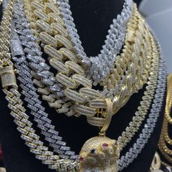 12-14mm Iced Out Chains 