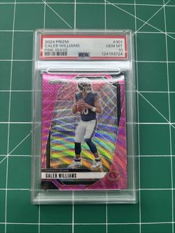 2024 caleb williams rookie pink wave PSA 10 #301 
