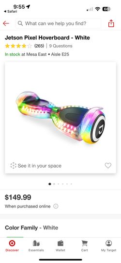 Brand new Jetson Pixel Hoover board