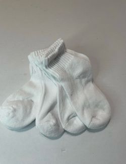 Wonder Nation Girls Cushioned Ankle Socks, 5-Pack, Sizes S (6-10.5).  (AJ)