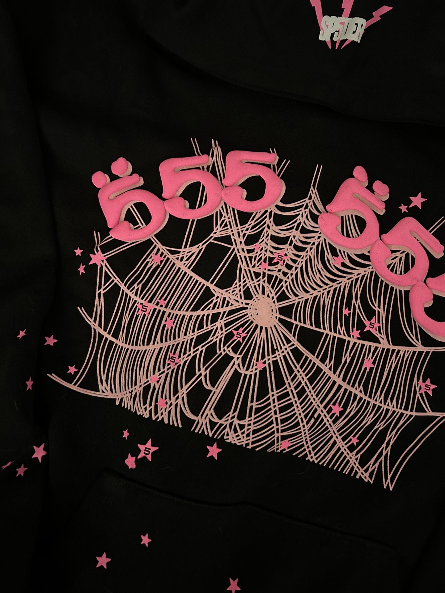 Pink 555 Sp5der Hoodie