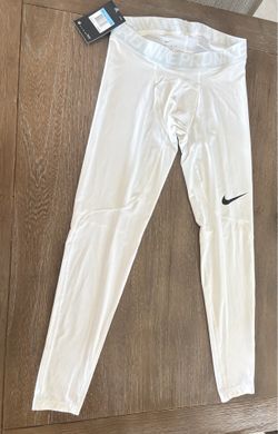 Nike Pro Men's Training Tights 838067-100 White Medium