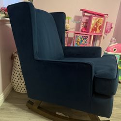 Beautiful Blue Rocking Chair 