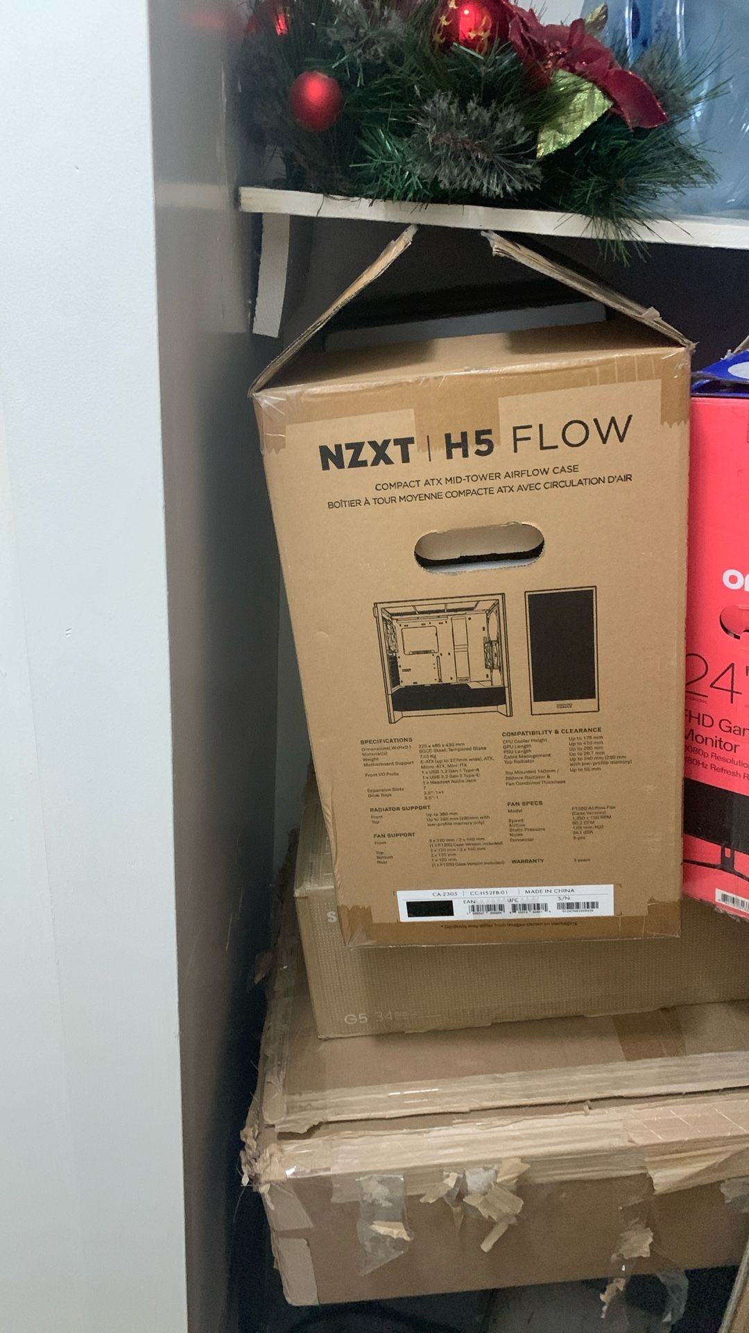 NZXT H5 flow ATX Case 2024 Black