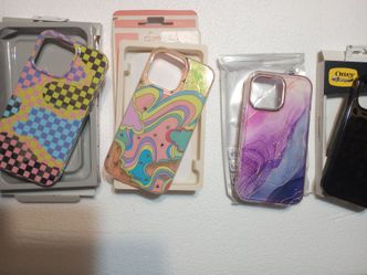 14 iPhone Cases (You Get ALL Cases) shown in photo