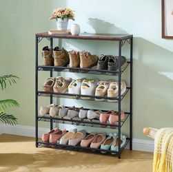 5 tier shoe shelf storage