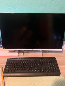 Monitor and laptop