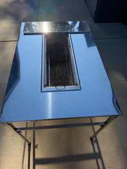 Outdoor Charcoal BBQ Table