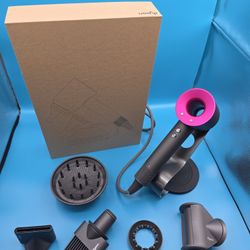 Dyson Supersonic Hair Dryer With Attachments And Storage Case