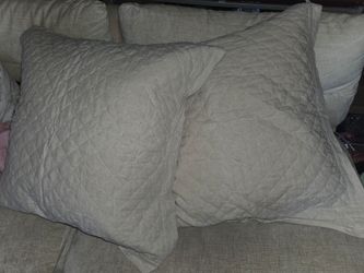 Quilted Throw Pillows Set of 2