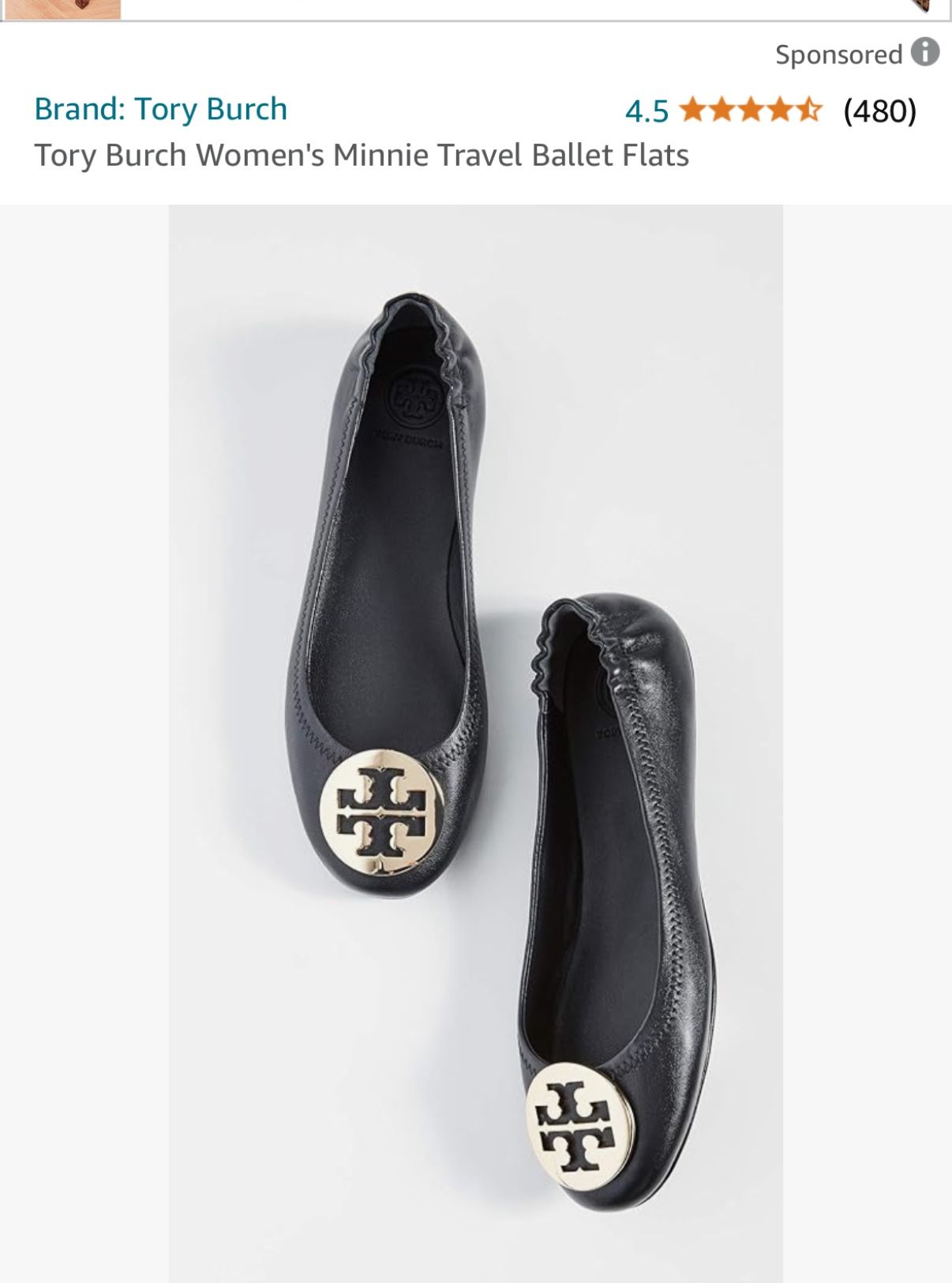 Tory Burch Women's Minnie Travel Ballet Flat . Size 7