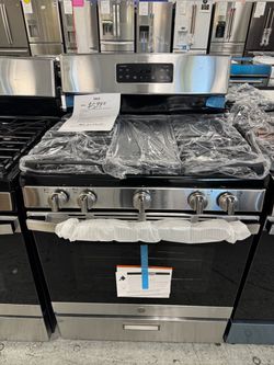 GE 30” 5.0 cu.ft GAS/PROPANE range in stainless steel with griddle