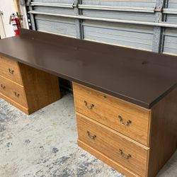 Custom- Office/Art/Gaming Desk With Filing Cabinets