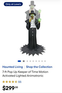 LOWE’s - HAUNTED LIVING - 7-ft Pop Up Keeper of Time Motion Activated Lighted Animatronic