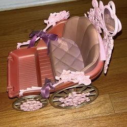 Barbie and Ken Doll Rapunzel carriage ride with wheels (2002)